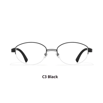 Yujie 2025 Half Frame Eyeglasses New Retro Old Money Style for Women with Myopia Wholesale Glasses Frames