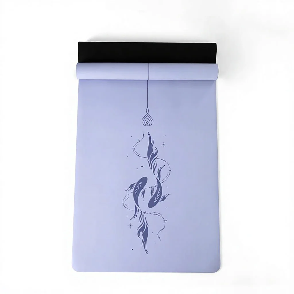 Natural Rubber Yoga Mat Double Sided Anti Slip Thickened Exercise Mat for Yoga Pilates Dance