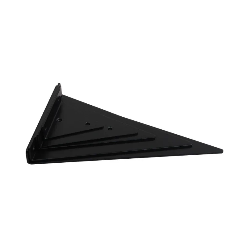 Black Gold Iron Brackets Invisible Floating Wall Shelves Support