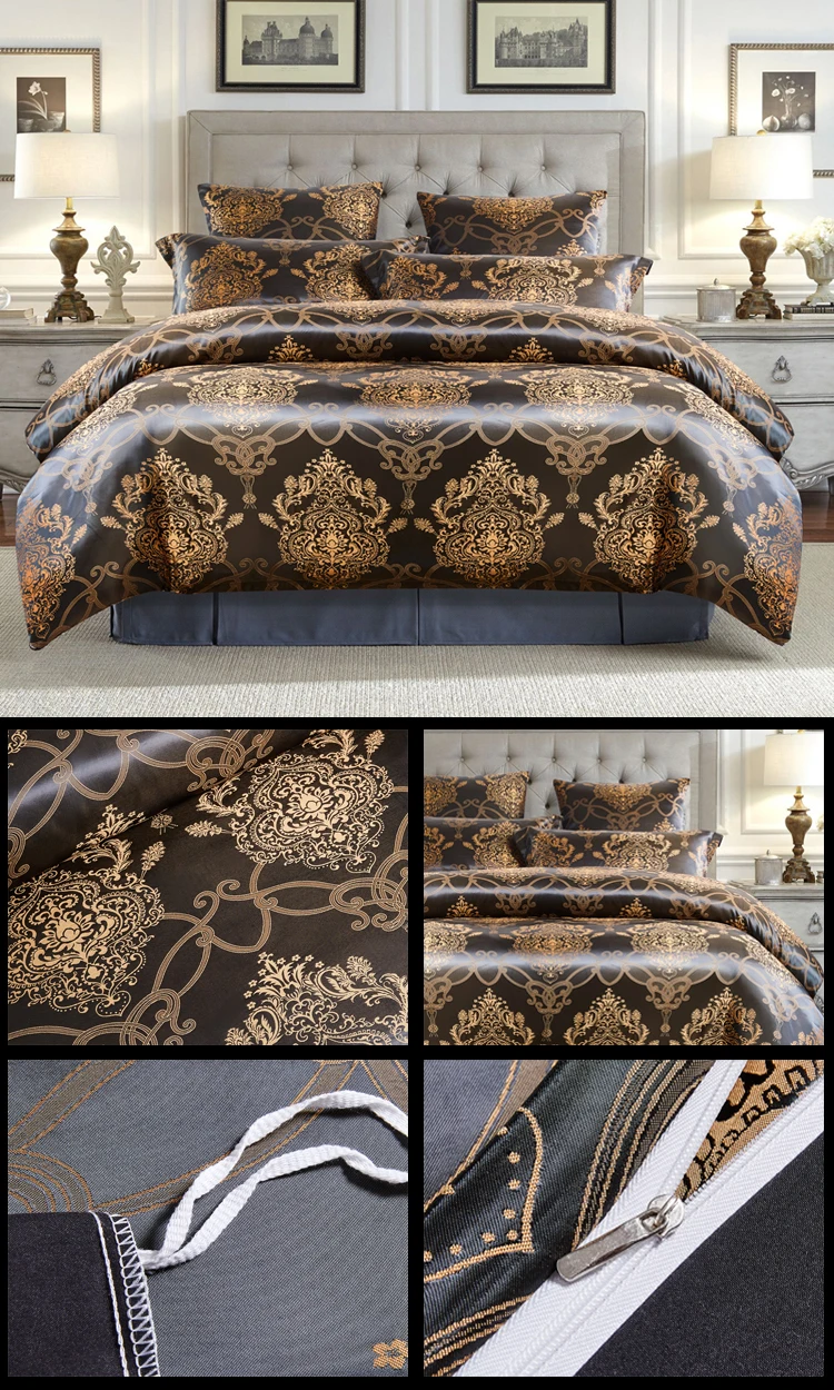 Luxury Satin Jacquard Comforter Set 7pcs For Saudi Arabia Market Buy