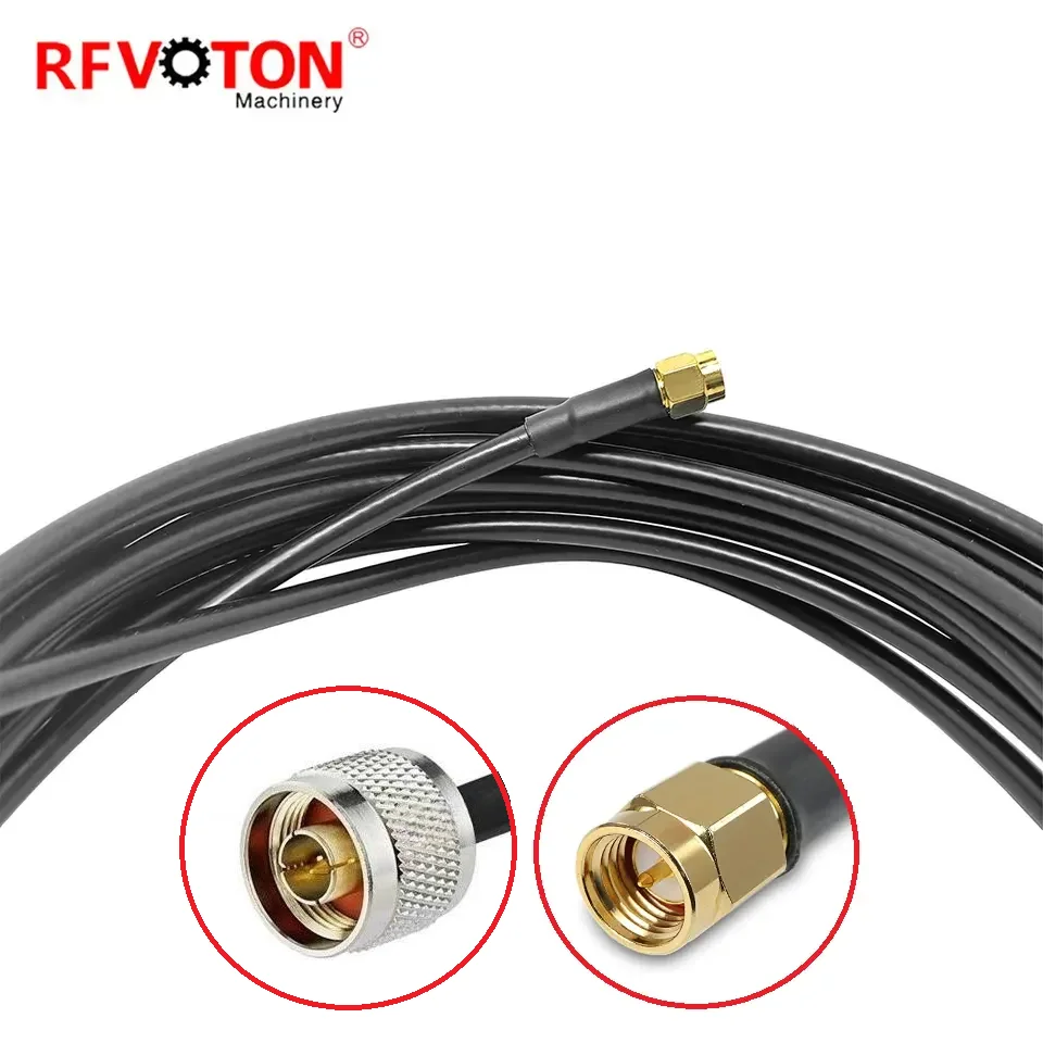 N male to SMA male Connector LMR240 H155 LMR200 RG58 RF coaxial Low Loss Coax cable 1m 2m 3m 5m 10m details