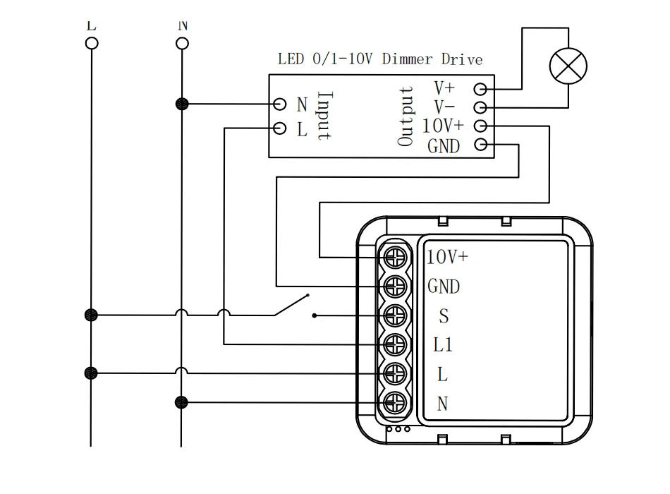 Zigbee 0-10V Dimmer Module - Smart Light Controller for Dimmable ...