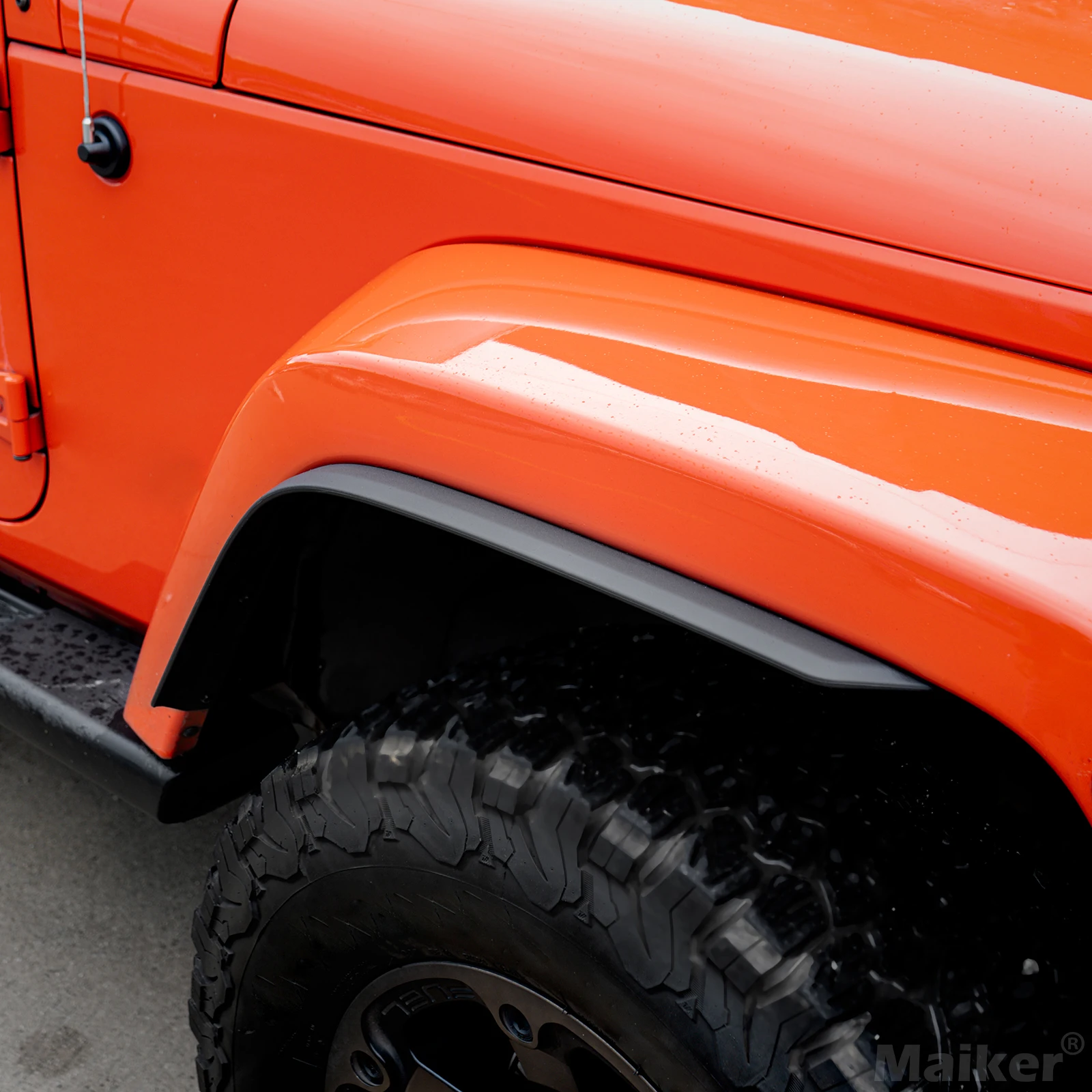 ジープ ラングラー JK 07+ 用 プラスチック フェンダーフレア