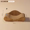 Beau canapé pour chat couleur chêne, grande souris taquiner le bâton, envoyer de l'herbe à chat