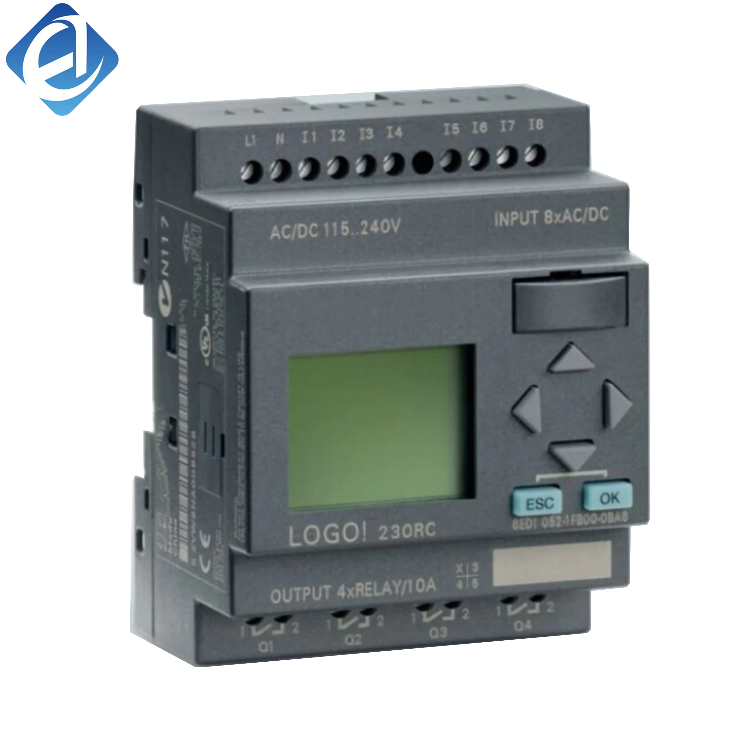 New Original 6ED1 052-1FB00-0BA6 6ED1052-1FB00-0BA6 LOGO! logic control module. Compact intelligent control, simple programming, low power consumption and stable operation, applied to small equipment logic linkage, 
