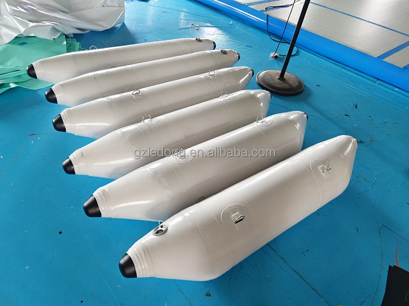Custom Inflatable Pontoons Custom Size Heavy-Duty PVC Inflatable Banana Pontoons