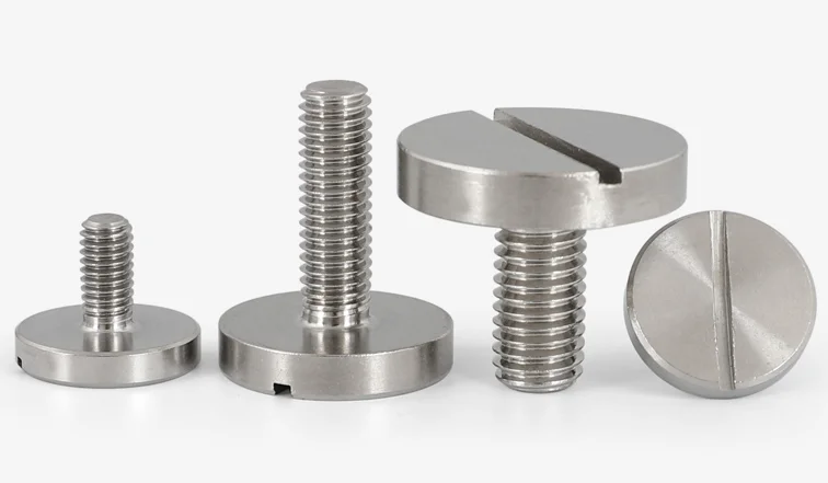 M2 M3 M4 M5 M6 M8 M10 DIN 921 Stainless Steel 304 Slotted Pan Head Screws with Large Head