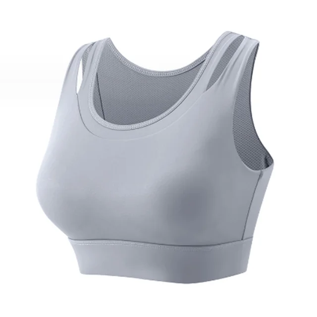 Gathering Sports Beauty Back and Wearing High Strength Shockproof Sports Bra Externally