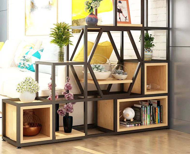 Modern Simple Storage Rack Stands Home Room Dividers with Storage Racks ...