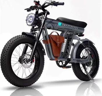 Electric Bike for Adults 1200W 20&quot; Fat Tire Ebike 32MPH 80 Miles Long Range Off Road Snow Urban Commuter E Bike