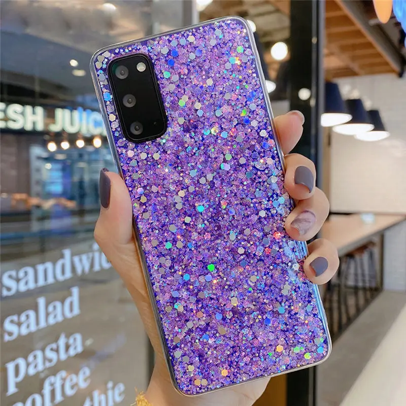 MOEX Sparky Case Glitter Per Xiaomi Redmi Note 9 Pro – Cover Morbida E Sottile Con Effetto Glitter, Antiscivolo E Protettiva – Eleganza Trasparente