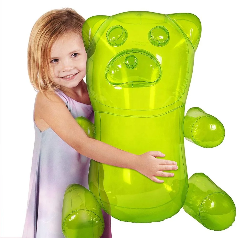 Индивидуальный надувной медведь, детский надувной прозрачный цветной игрушечный медведь