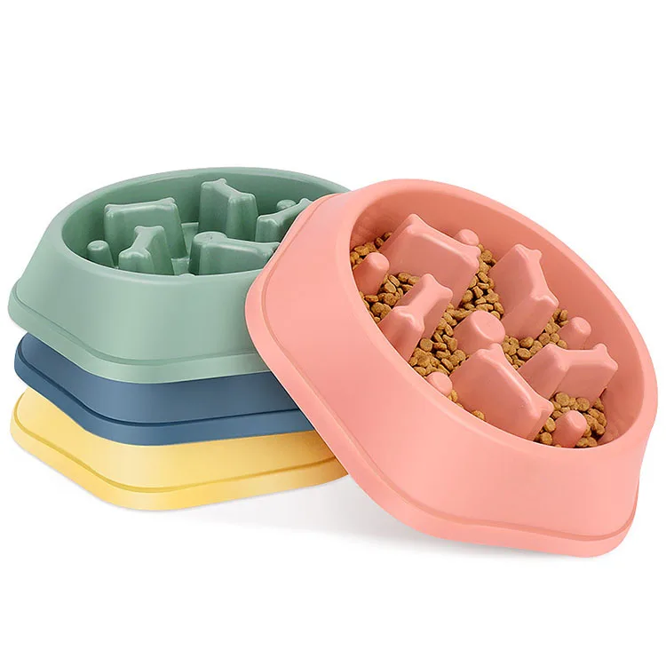 Plastic Pet Slow Eat Bowl Puppy Feeder Eat Bowl Food Bowl Dog Food Container Buy Plastic Pet