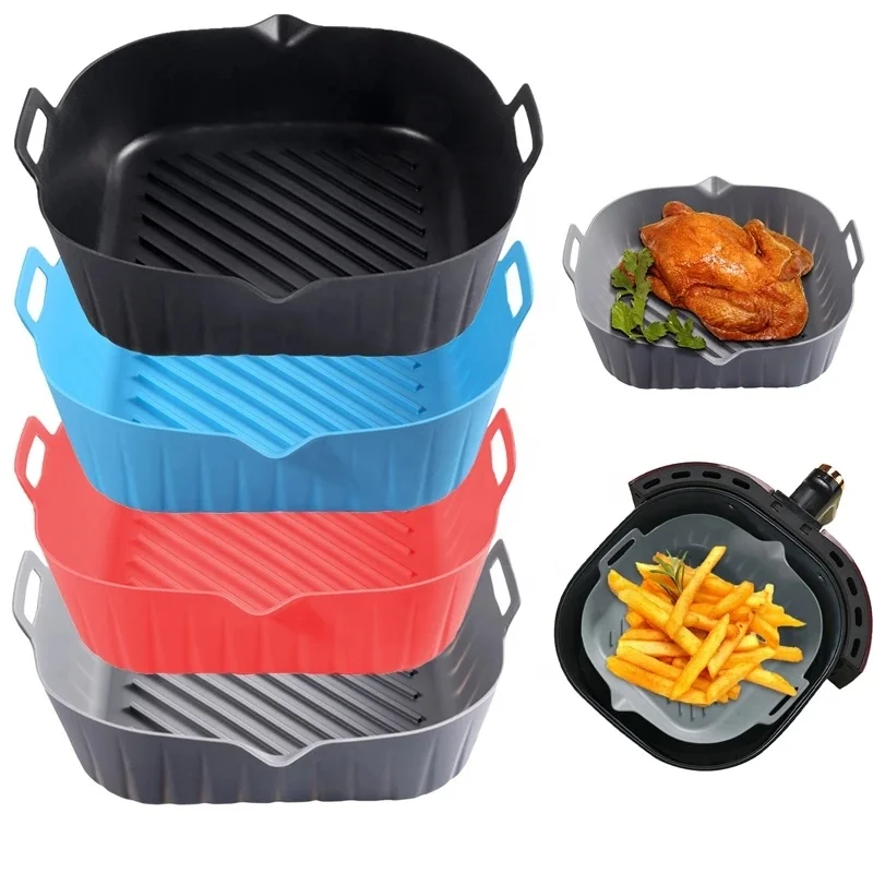 Air Fryer Liners Non Stick Reusable Round Silicone Airfryer