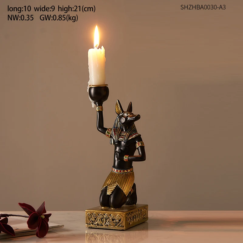 彫刻+オブジェ THE EGYPTIAN COLLECTION candle holder H47457f0260404b4c869d5a72834ad
