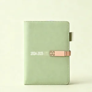 E-commerce Manufacturer Custom Daily A6 Leather Undated Weekly Monthly Life Planner Hit Goals Happier Live Agenda Book Supplier