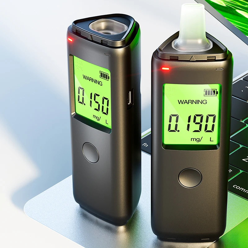 Newest Breathalyzer Factory Professional Digital Display Rechargeable Alcotester Alcohol Breath Tester HM-01