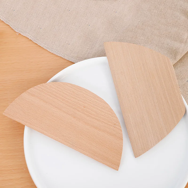 Wood Dough Scraper Bowl Scraper Cake Dough Cutter Food Scrappers For