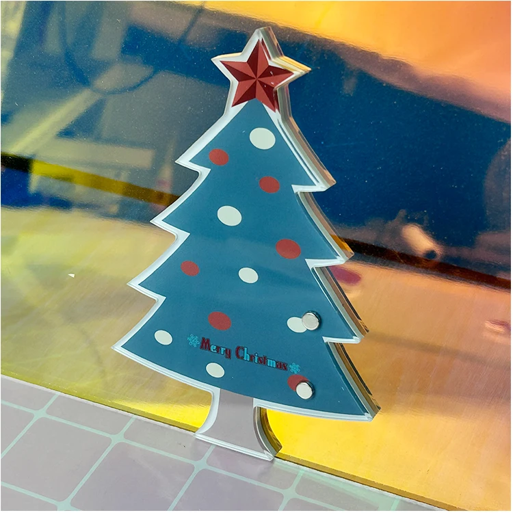 Custom Acrylic Christmas Tree Eyelash Extension Tile Lash Tile Palette Magnetic