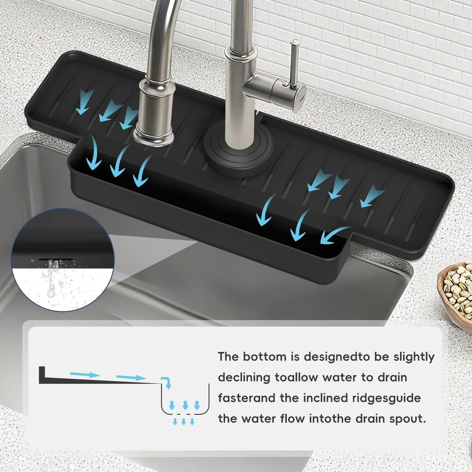  OVNMFH 2023 New Fantasy Style Faucet Draining Mat