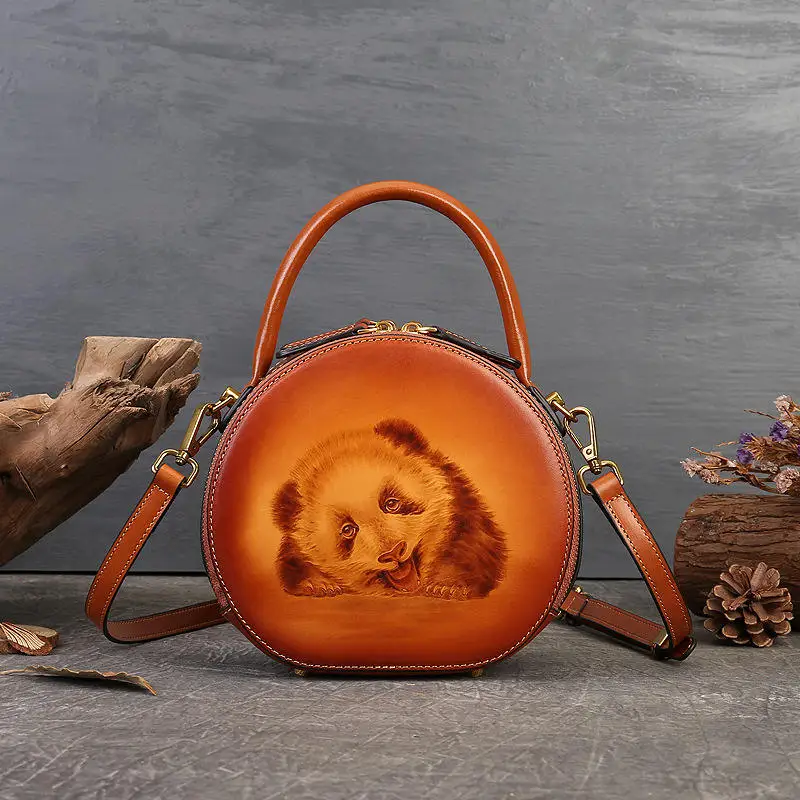 One-shoulder portable handbag with a niche design Leather Large-Capacity Portable Niche Design One-Shoulder  main image 4