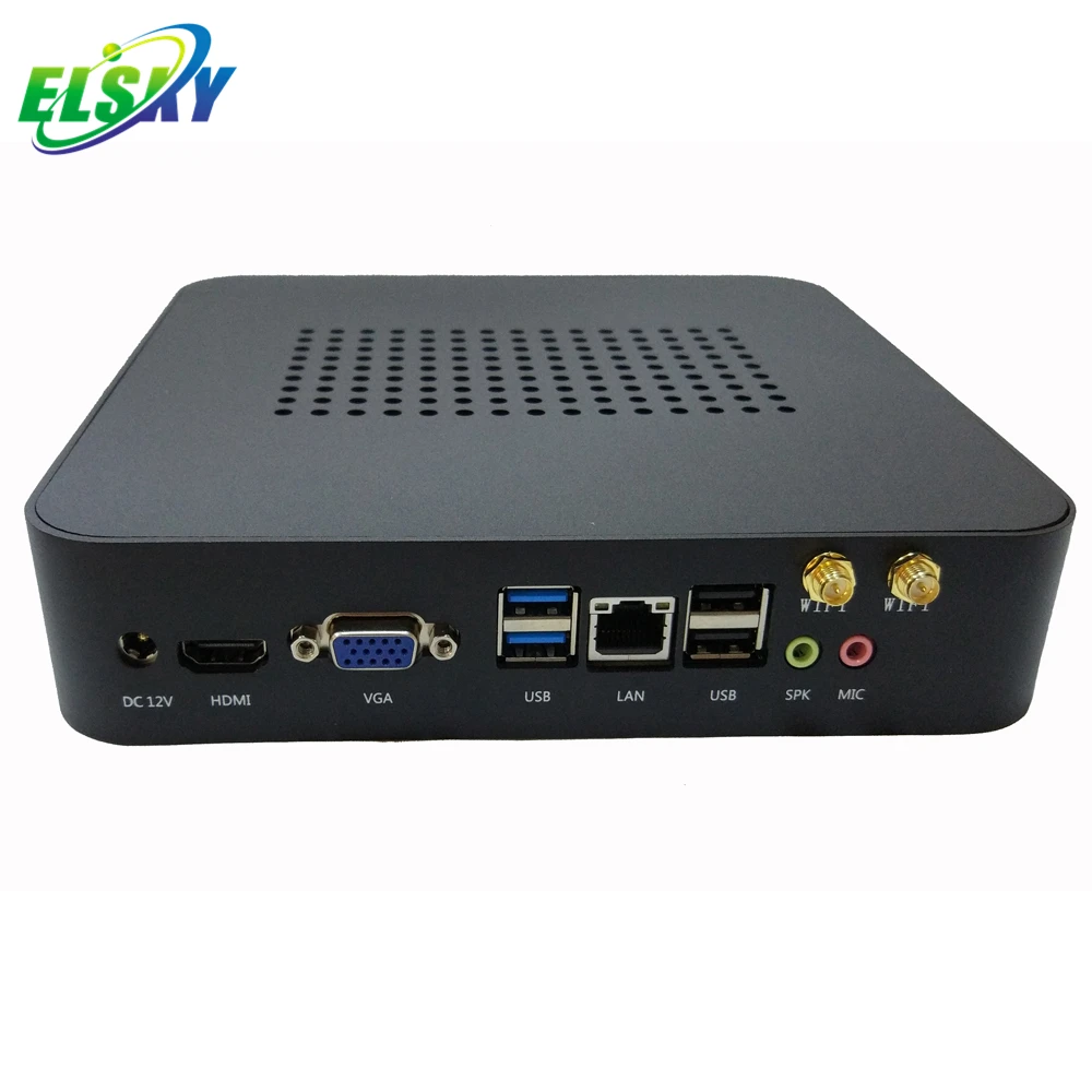 ELSKY Wall-Mounted Mini PC Win 10/11 HD4006 with CPU 5th Gen