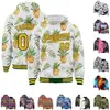 Fruit Patterngreen  Gold  White