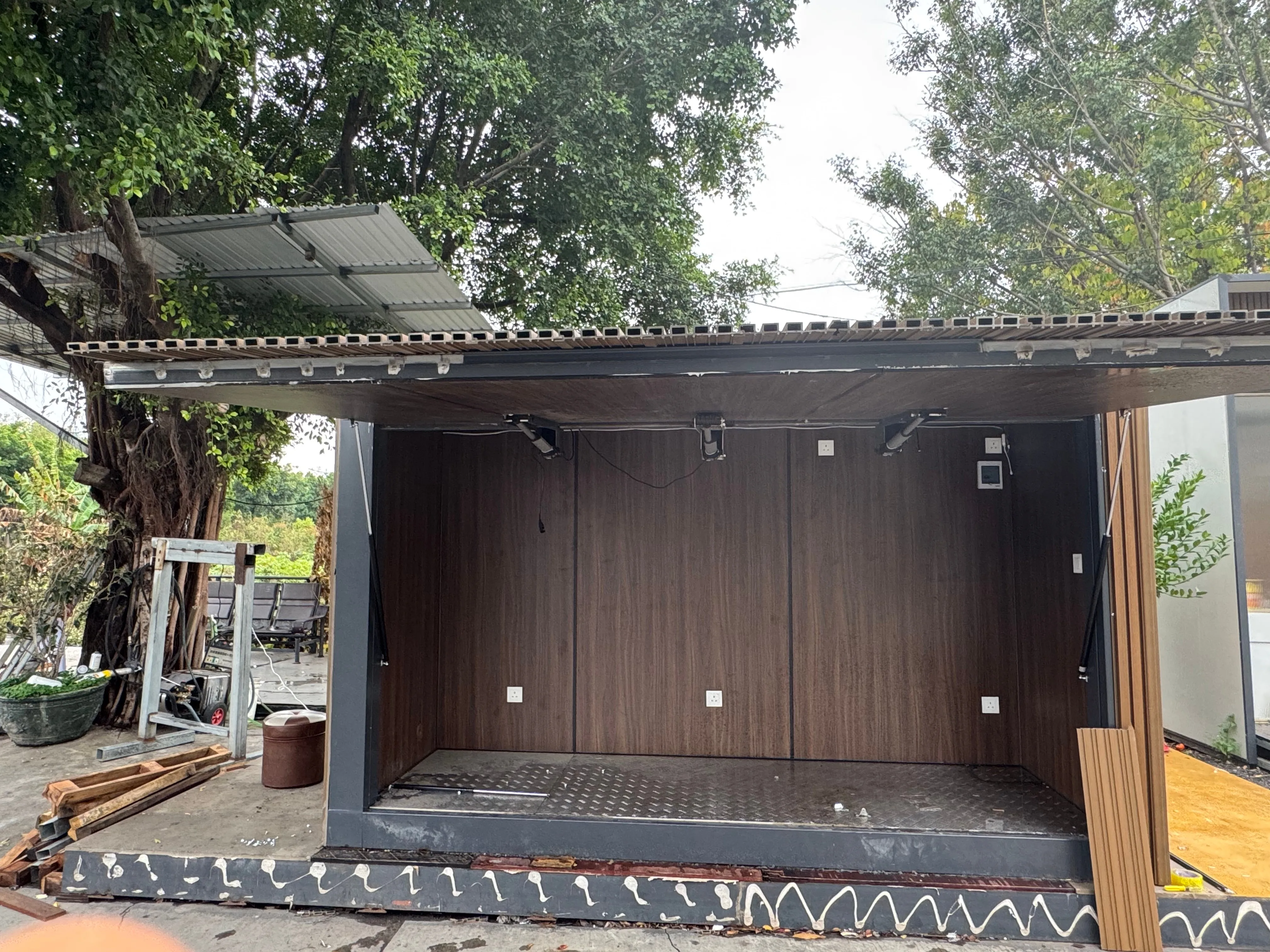 Prefab BBQ Room Small Prefabricated Grill House Garden Bbq Cabin Portable Outdoor Kitchen Units Container House