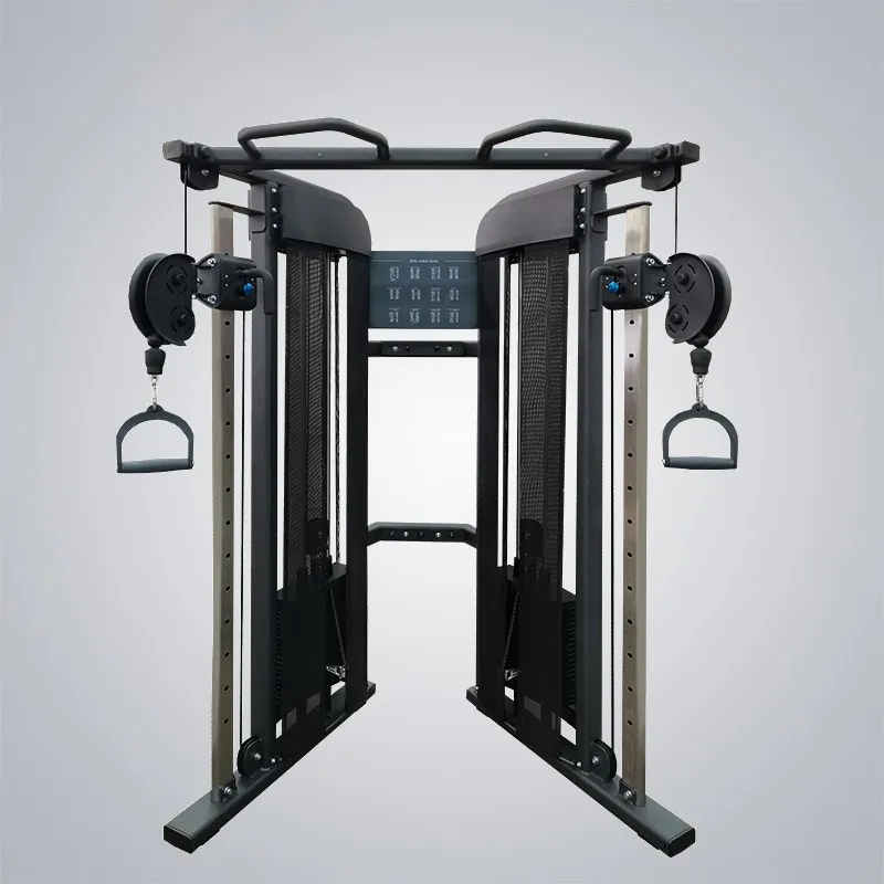 Portable Flywheel Training Fitness Equipment Multi Hip Wall Mounted Pulley  Station Home Gym Lat Pulldown and Seated Row