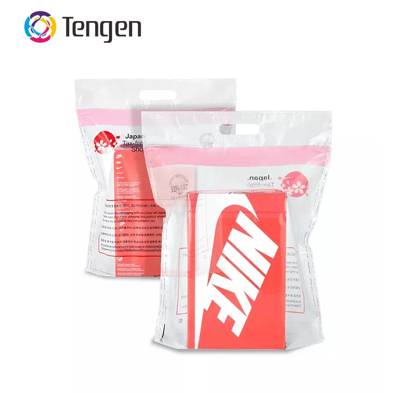 Tengen Custom Printed Bank Money Deposit Plastic Satchel Envelopes Tamper Evident Security Bag
