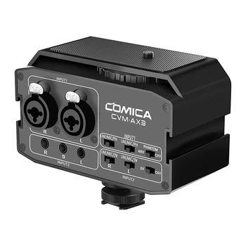 COMICA CVM-AX3 XLR/6.35mm/3.5mm (2-Groups)Port Camera Mixer Microphone Audio Mixer for Canon Nikon Sony Panasoni DSLR Camera detail image