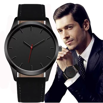 Business Casual Men Watches Fashion Simple Sports Male Leather Custom Logo Small OEM Watches Men's Quartz Watch