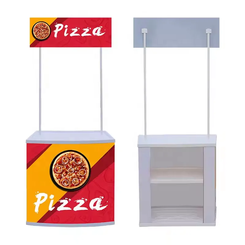 2024 Cheap Promotion Counter Table Kiosk Trade Show Display Supermarket Demo Pop up Booth