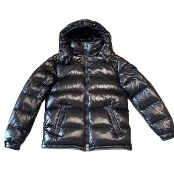 New Fashion Glossy Bubble Detachable White Duck Down Thick Puff Black Jacket Winter Coat Ladies Womens Down Coats