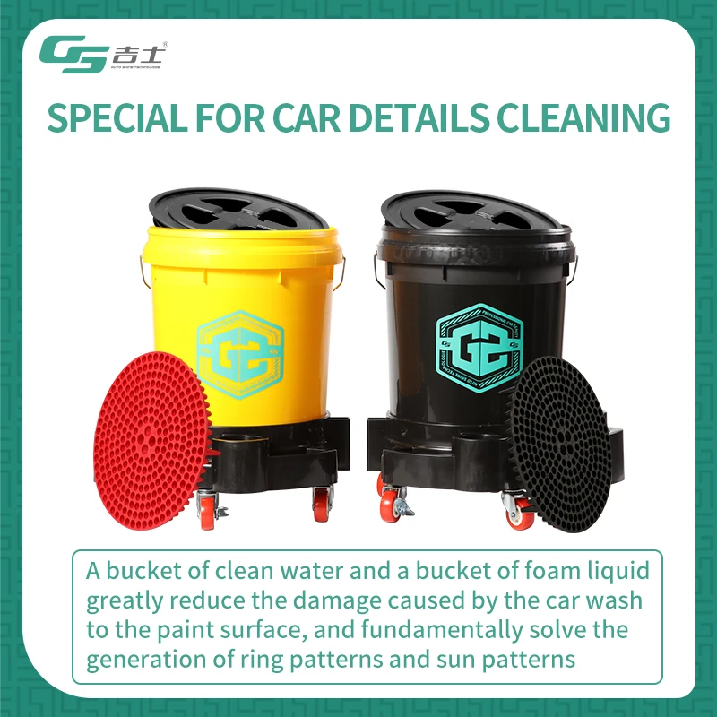 Secchio Pieghevole Per Lavaggio Auto - 9 Litri Portatile Per Detailing E Campeggio