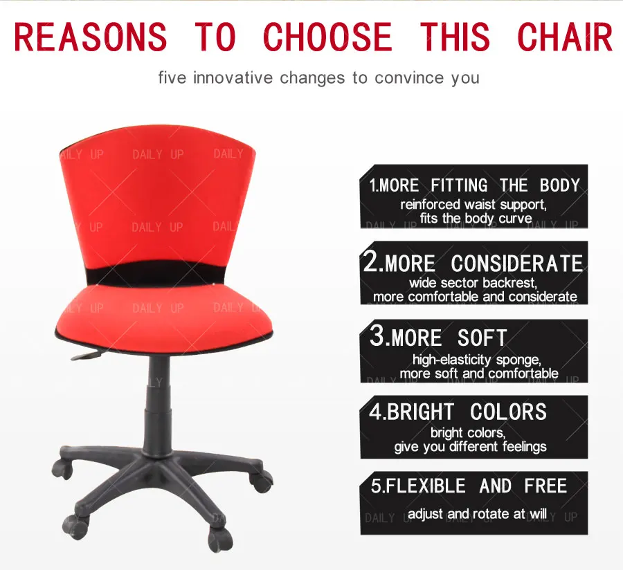 Padded Seating Executive Office Chair Height Adjustable Company Lift Chair Colorful It Chair Sturdy Construction