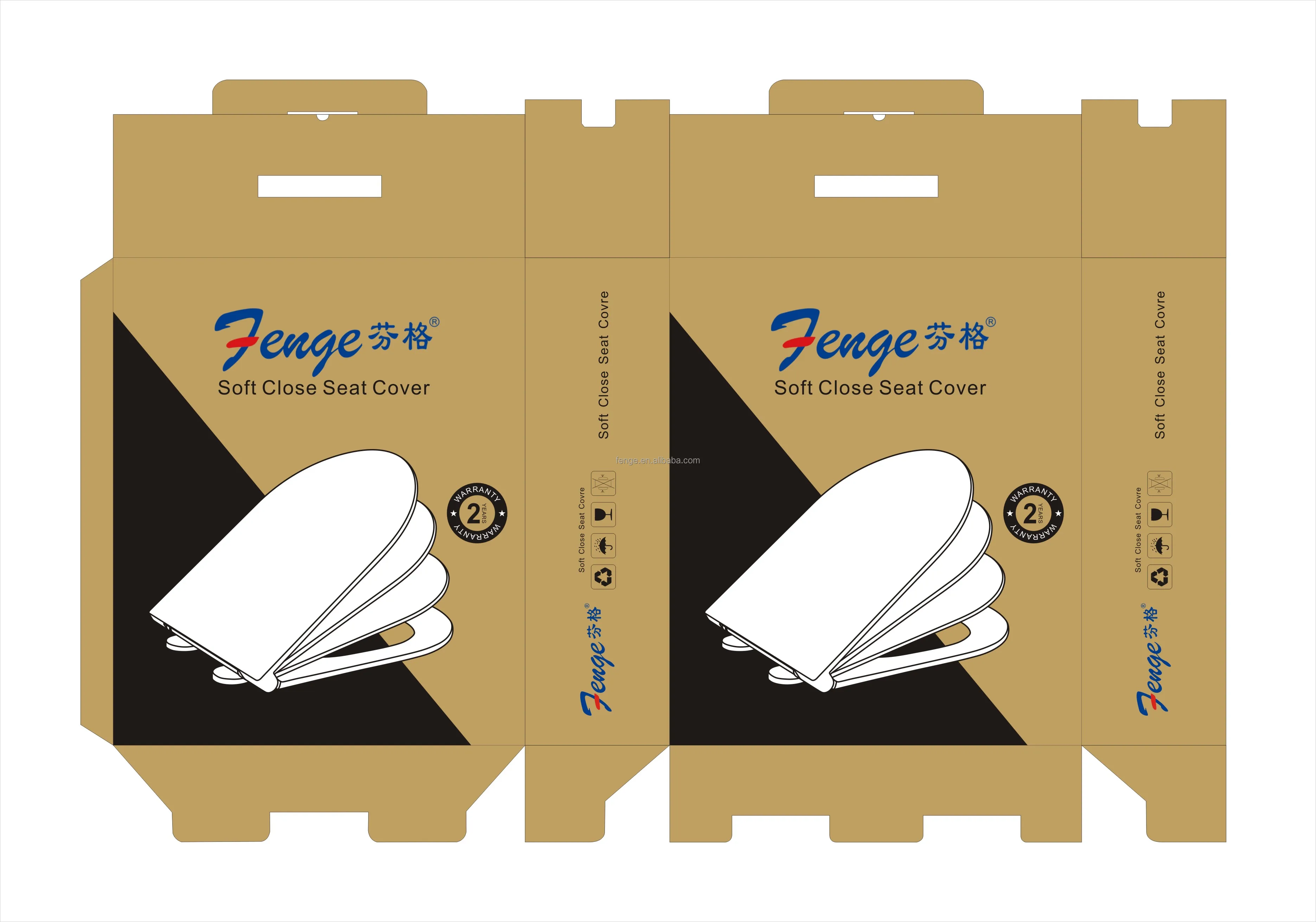 U129 Bathroom D Shape Uf Toilet Seat Cover Uf Wc Pan Lid Seat Cover For