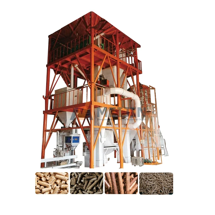 New Product Wood Shredder 5ton/hour Biomass Pellet Machine Production Line Biomass Pellet Making Machine