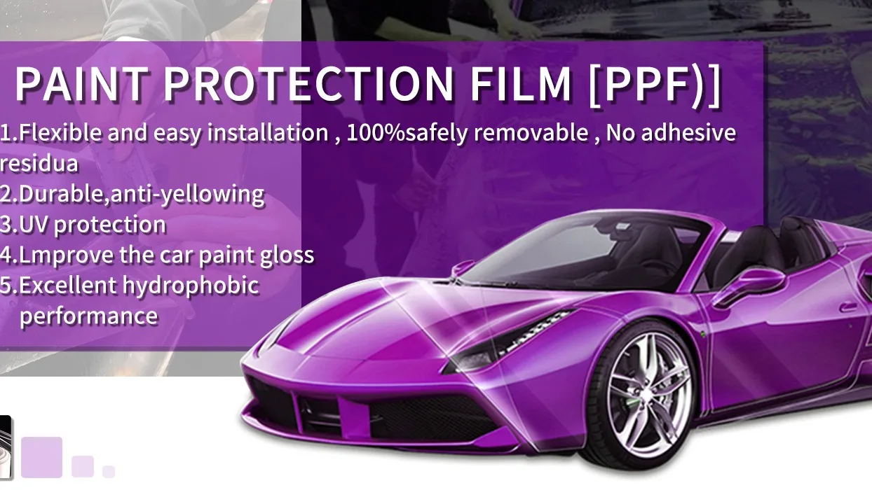 Brand Self-healing Car Clear Anti Fouling Car Body Wrap Film Tpu Ppf 