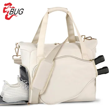 Women's Large Capacity Waterproof Pickleball Tote Adjustable Shoulder Strap Sports Bag Shoe Storage Custom-made  Backpack Bag