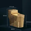 I-type submarine pure gold toilet-400mm hole spacing