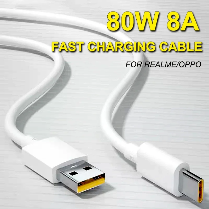 80W USB Type C Charging Cable Braided Fast Charger Cord Super Dart Data Sync Wire Durable for Smartphones Tablets