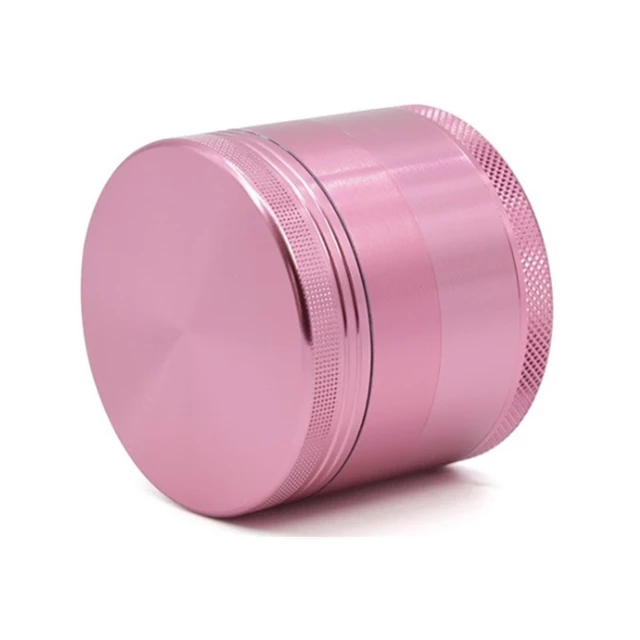 wholesale grinders OEM/ODM Custom logo 40mm 50mm 55mm 63mm 75mm metal herbal smoking 4 layers tobacco herb grinder