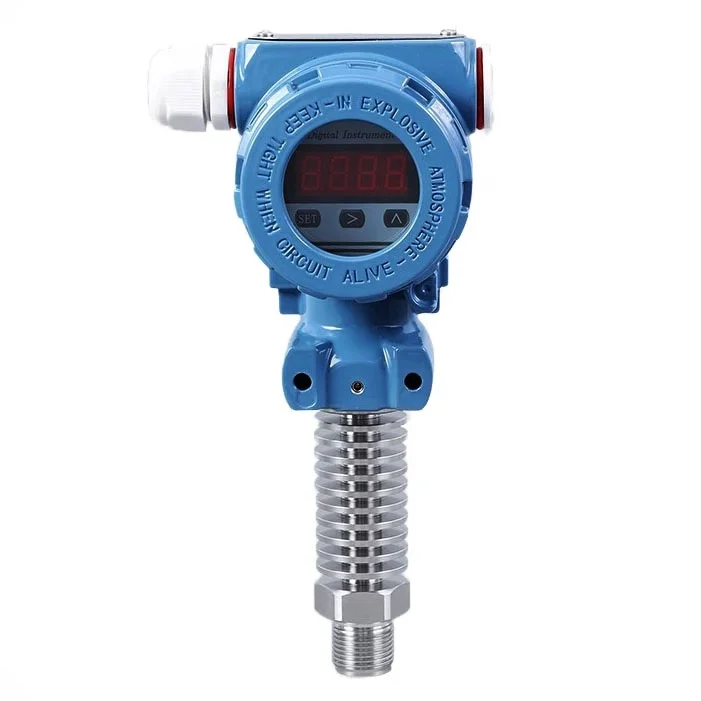 4-20ma Analog Output Absolute  Pressure Indicating Transmitter , LCD / LED Digital Oil Air Water Pressure Sensor with 24vdc