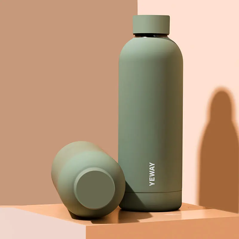 Yewway bouteille eau wasserflasche новый стиль, Высококачественная бутылка для воды с двойными стенками из нержавеющей стали с логотипом под заказ