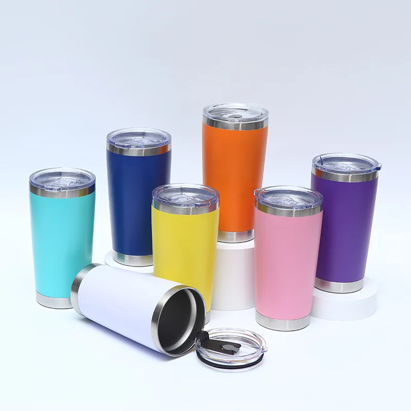 Vacuum Insulated Tumbler - 19 Colors, 20 Oz Stainless Steel
