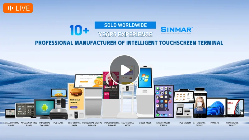 Sinmar LCD touch screen digital signage video frame panel pc Product ...