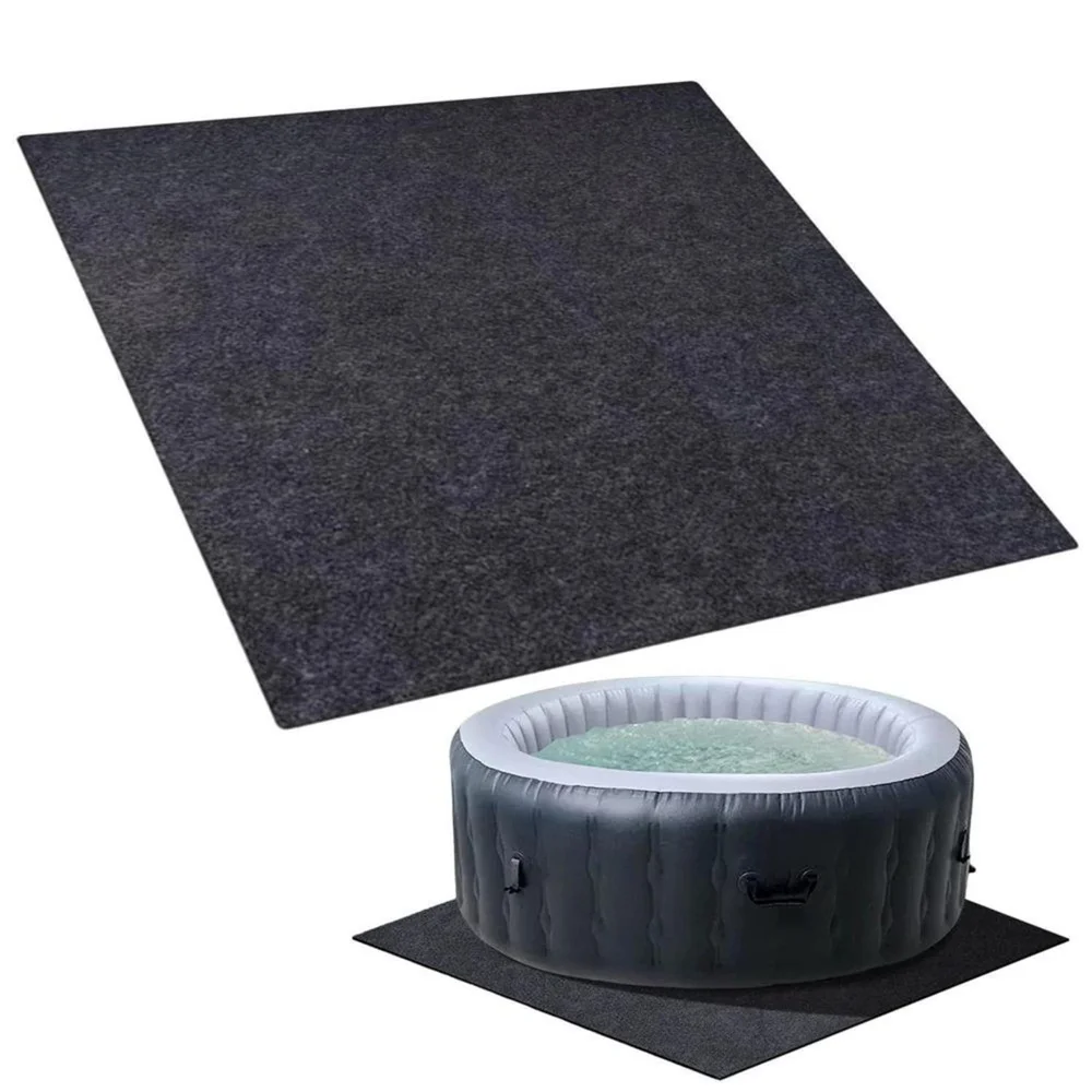 Hot Tub Ground Base 145 Inches Round Hot Tub Mat Hot Tub Pad