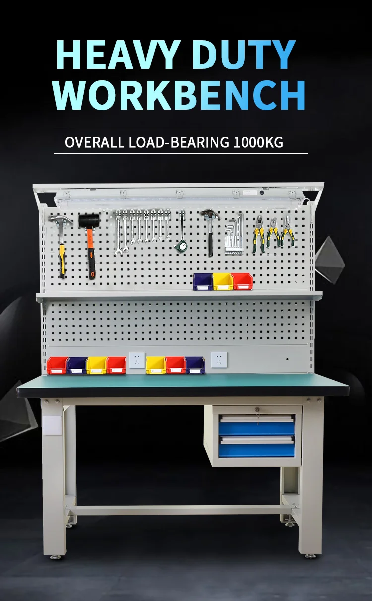 Hot Selling New Design Garage Storage Workbench for Workshop Steel Workbench Metal Cabinets details