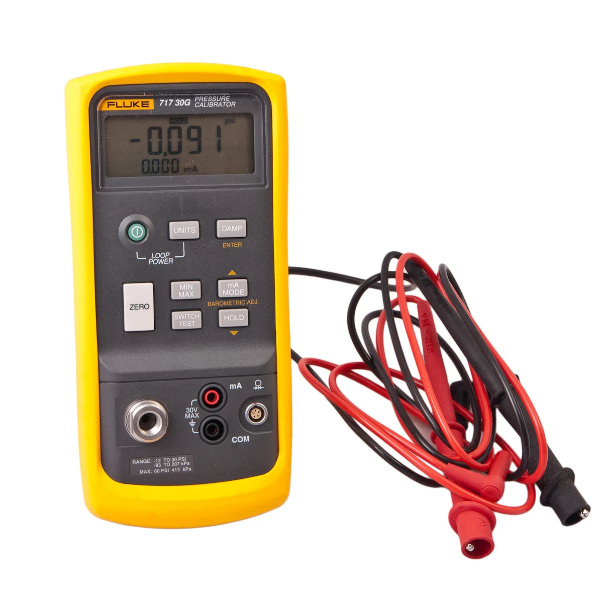 Fluke 717 1500G Pressure Calibrator, 1500 PSIG, 52 OFF